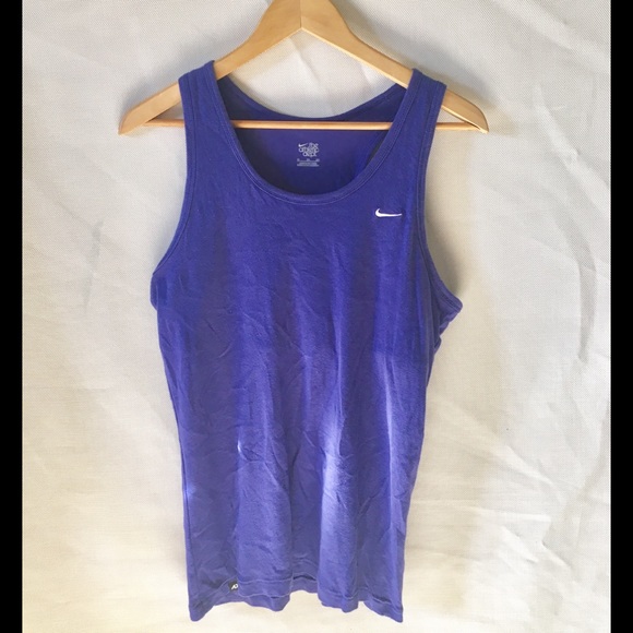 purple athletic tank top